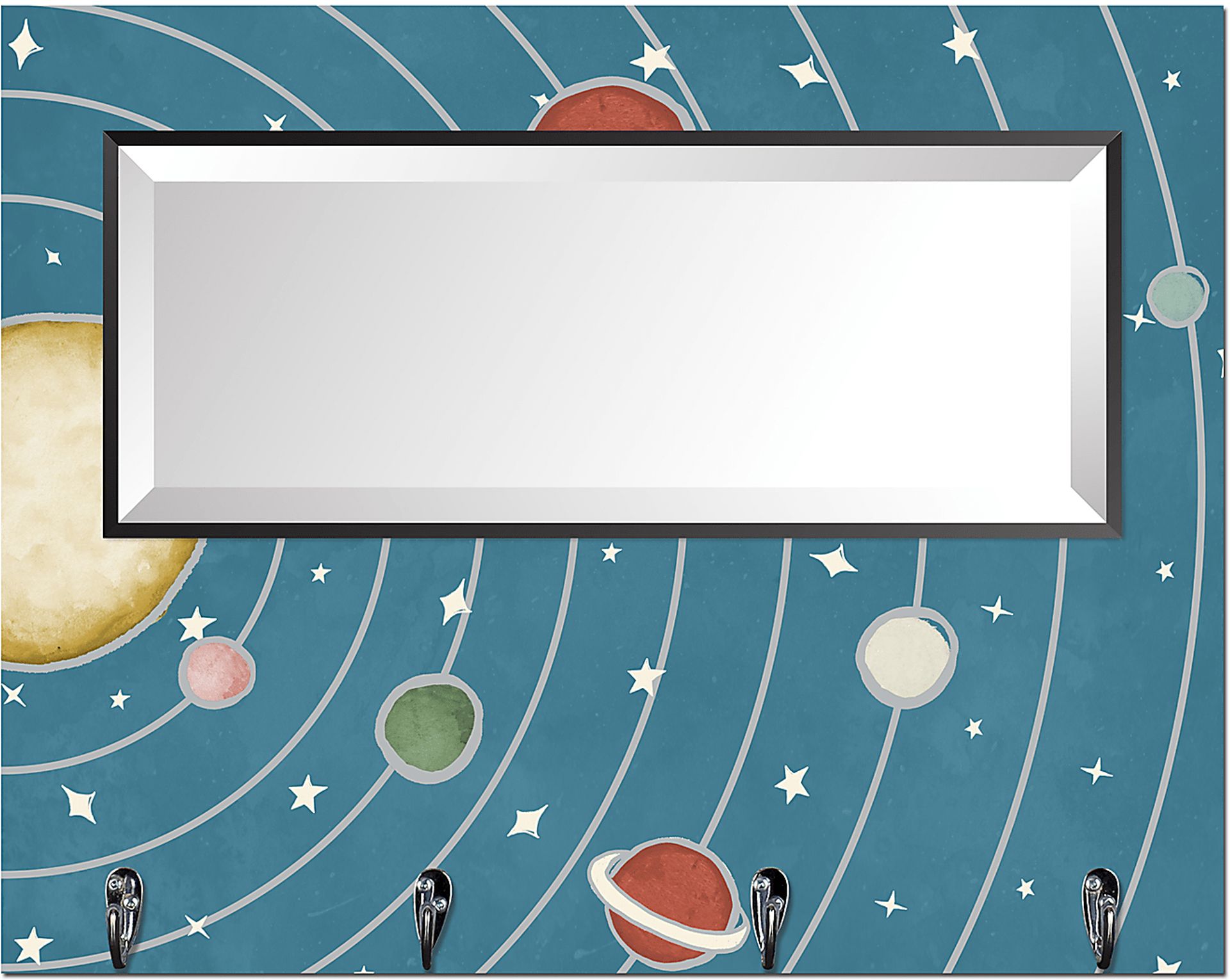 Kids The Galaxy Blue Wall Mirror - Image 1