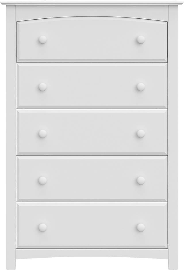 Kids Theophilus White 5 Drawer Chest - Thumbnail - Image 3