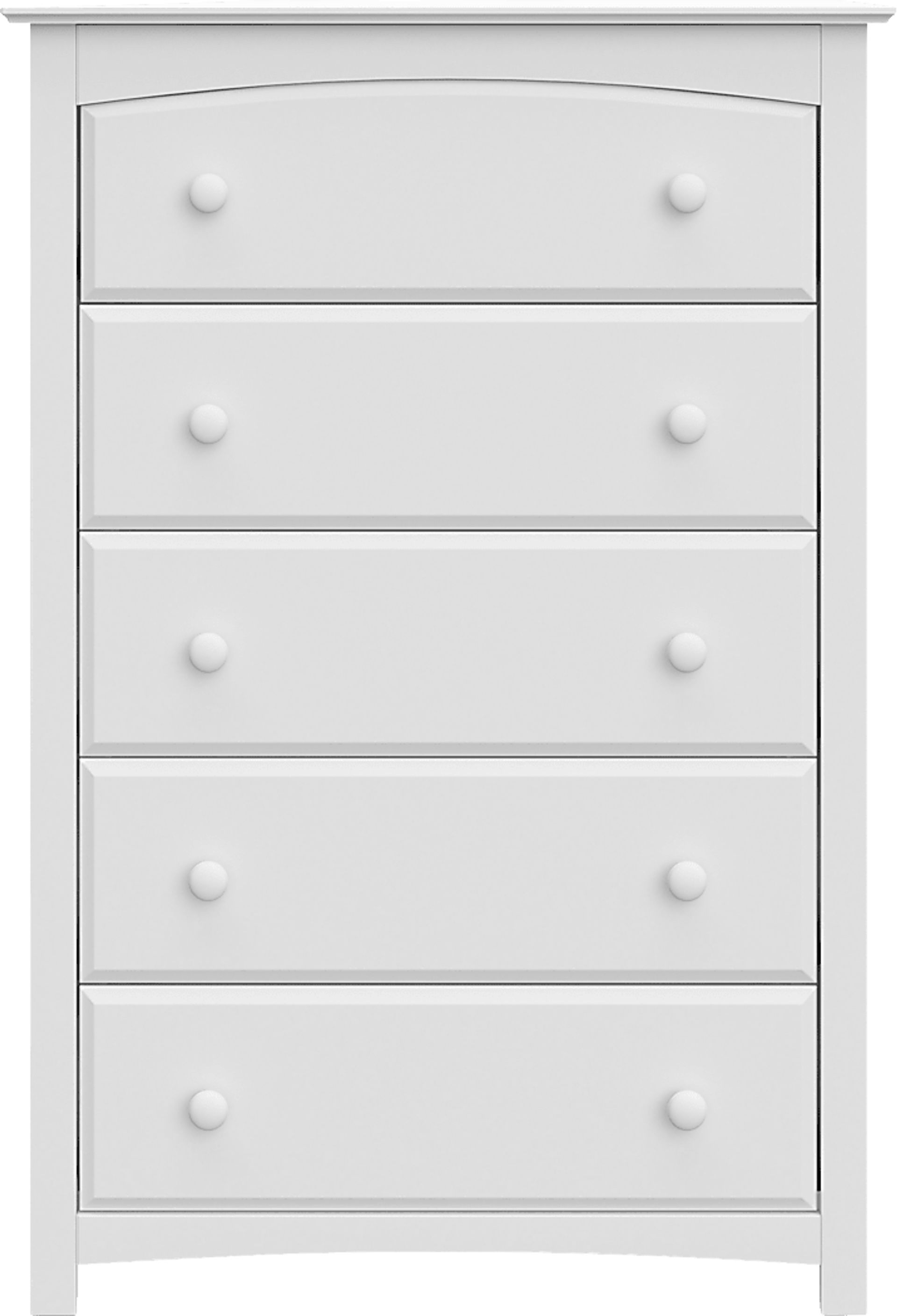 Kids Theophilus White 5 Drawer Chest - Image 3