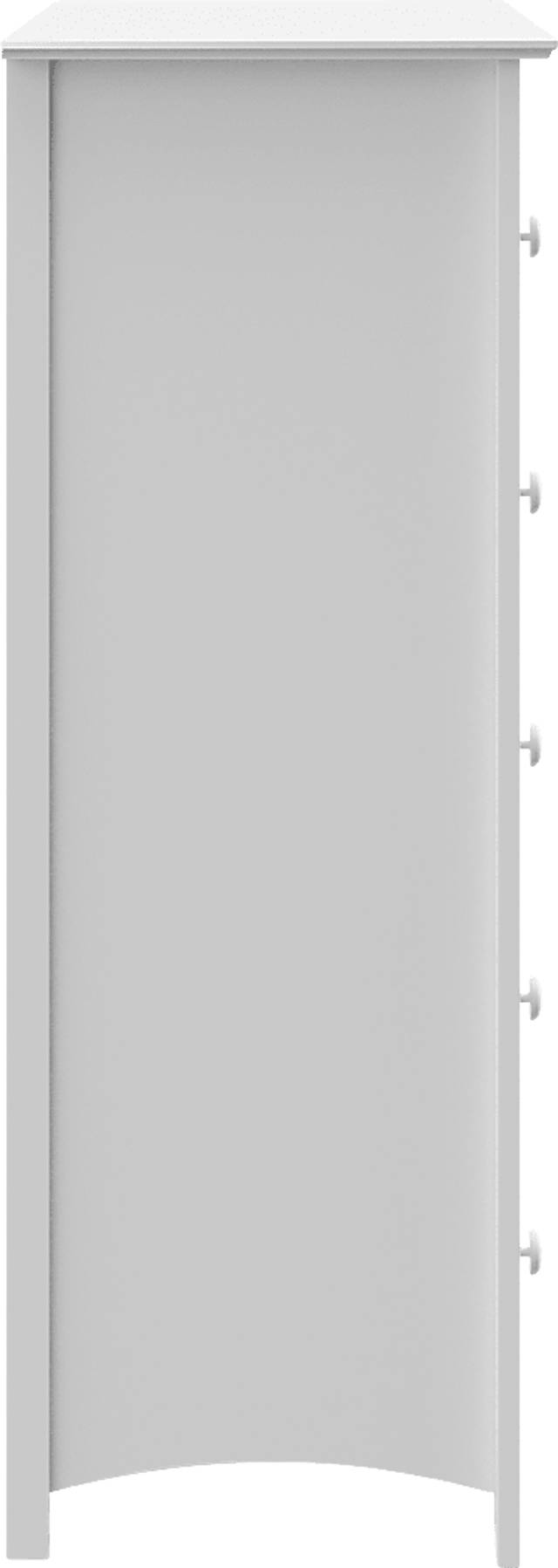 Kids Theophilus White 5 Drawer Chest - Thumbnail - Image 4