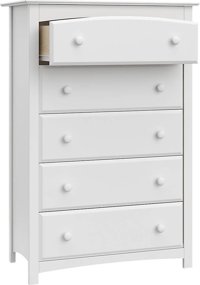 Kids Theophilus White 5 Drawer Chest - Thumbnail - Image 5