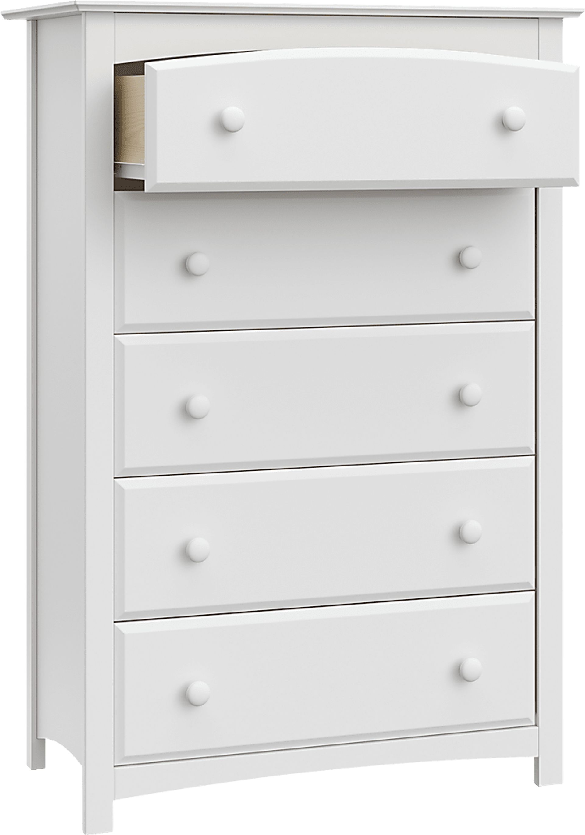 Kids Theophilus White 5 Drawer Chest - Image 5