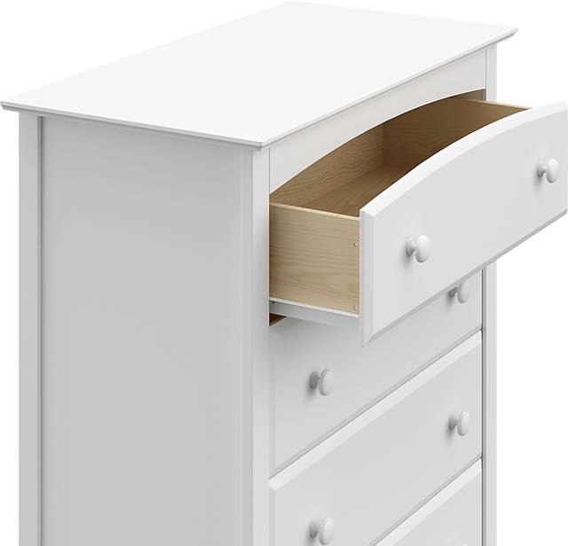 Kids Theophilus White 5 Drawer Chest - Thumbnail - Image 6