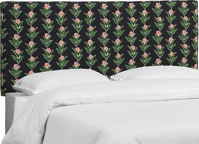 Kids Tilney Black Twin Upholstered Headboard - Thumbnail - Image 1