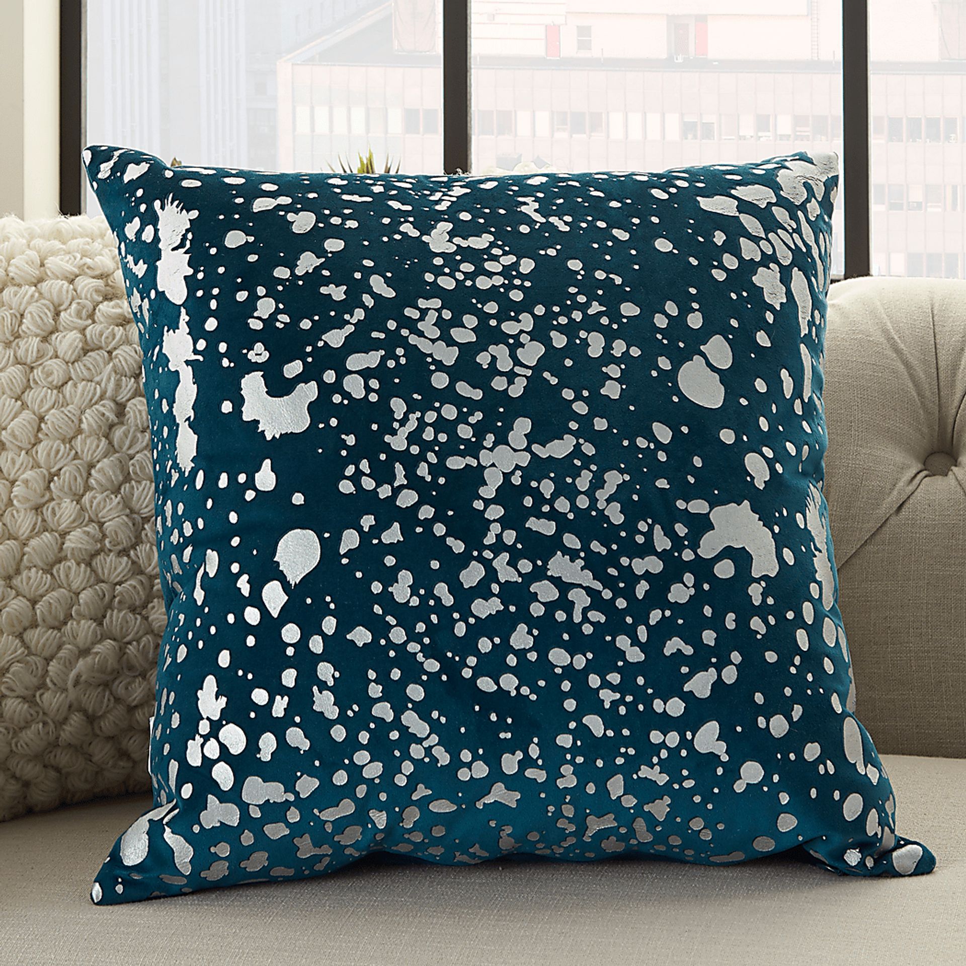 Kids Toringdon Teal Throw Pillow - Image 4