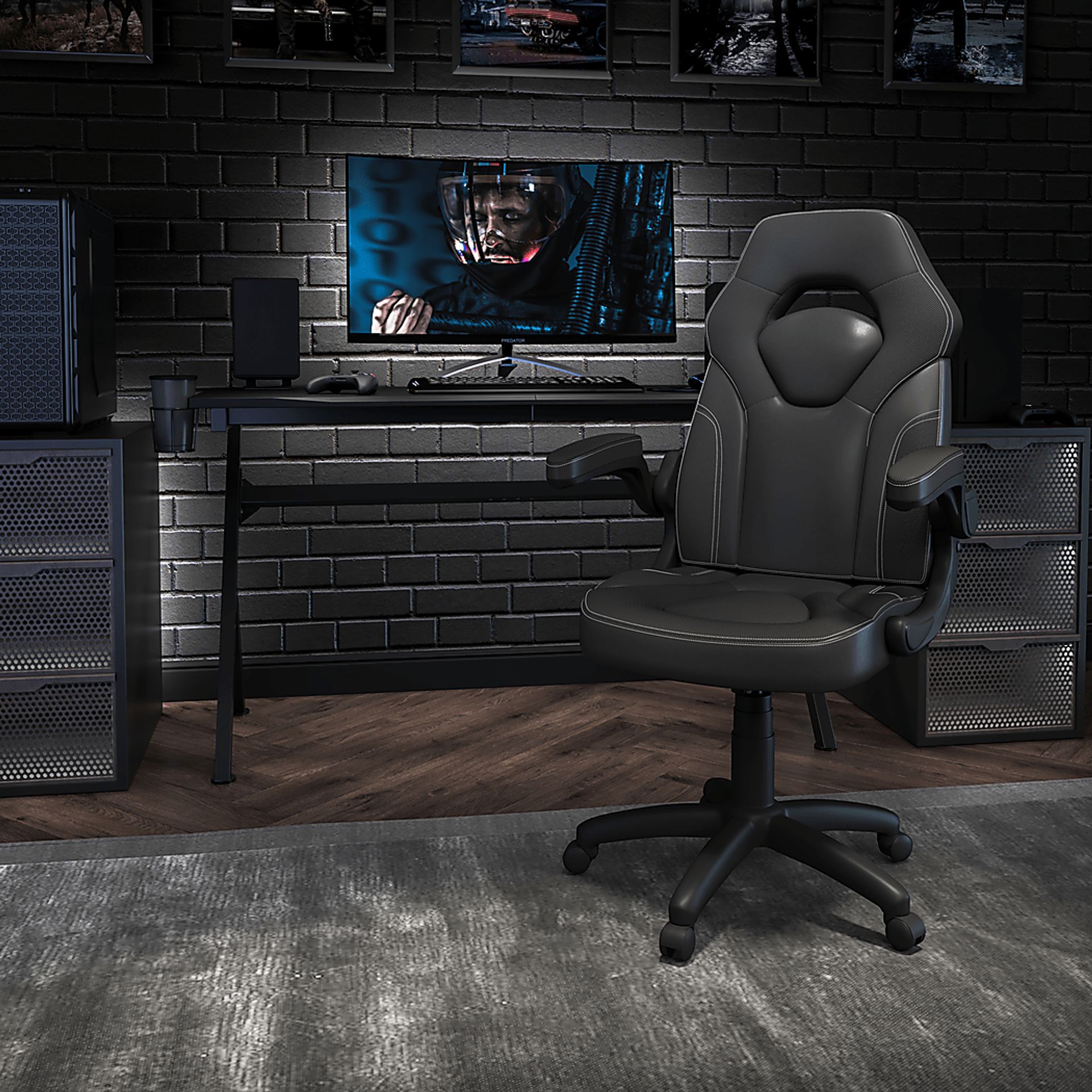 Tournne Black Office Gaming Chair - Image 10