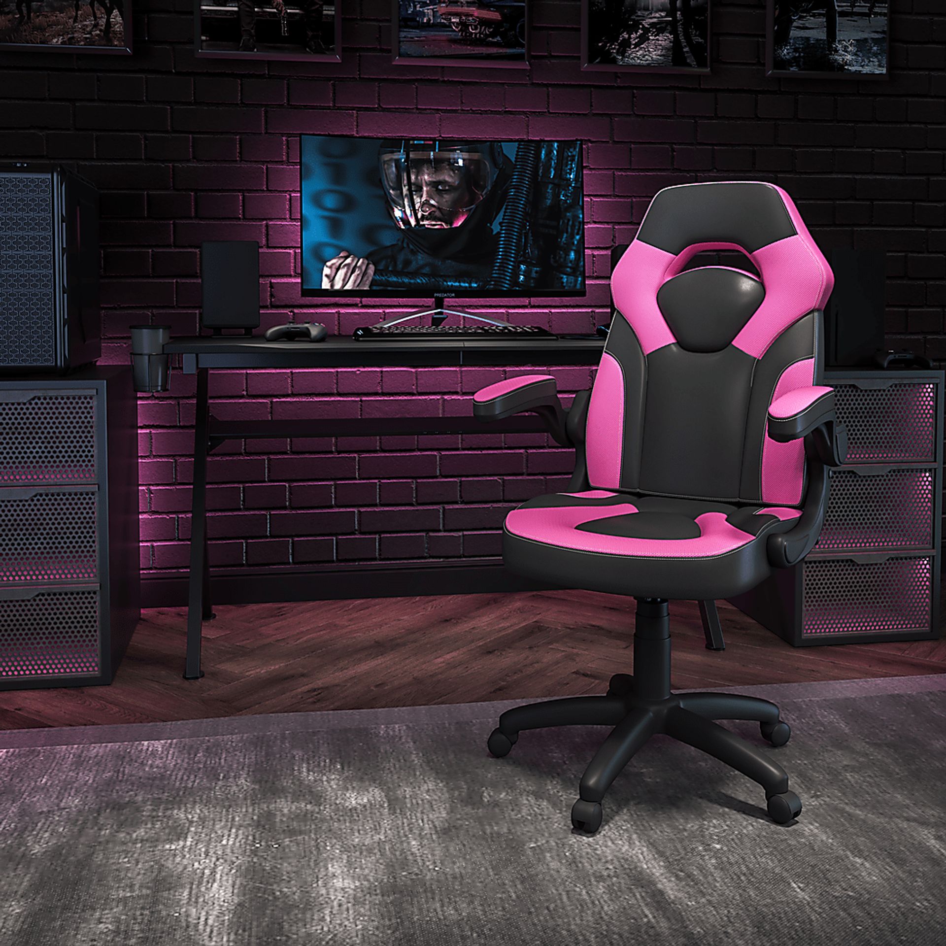 Tournne Pink Office Gaming Chair - Image 10
