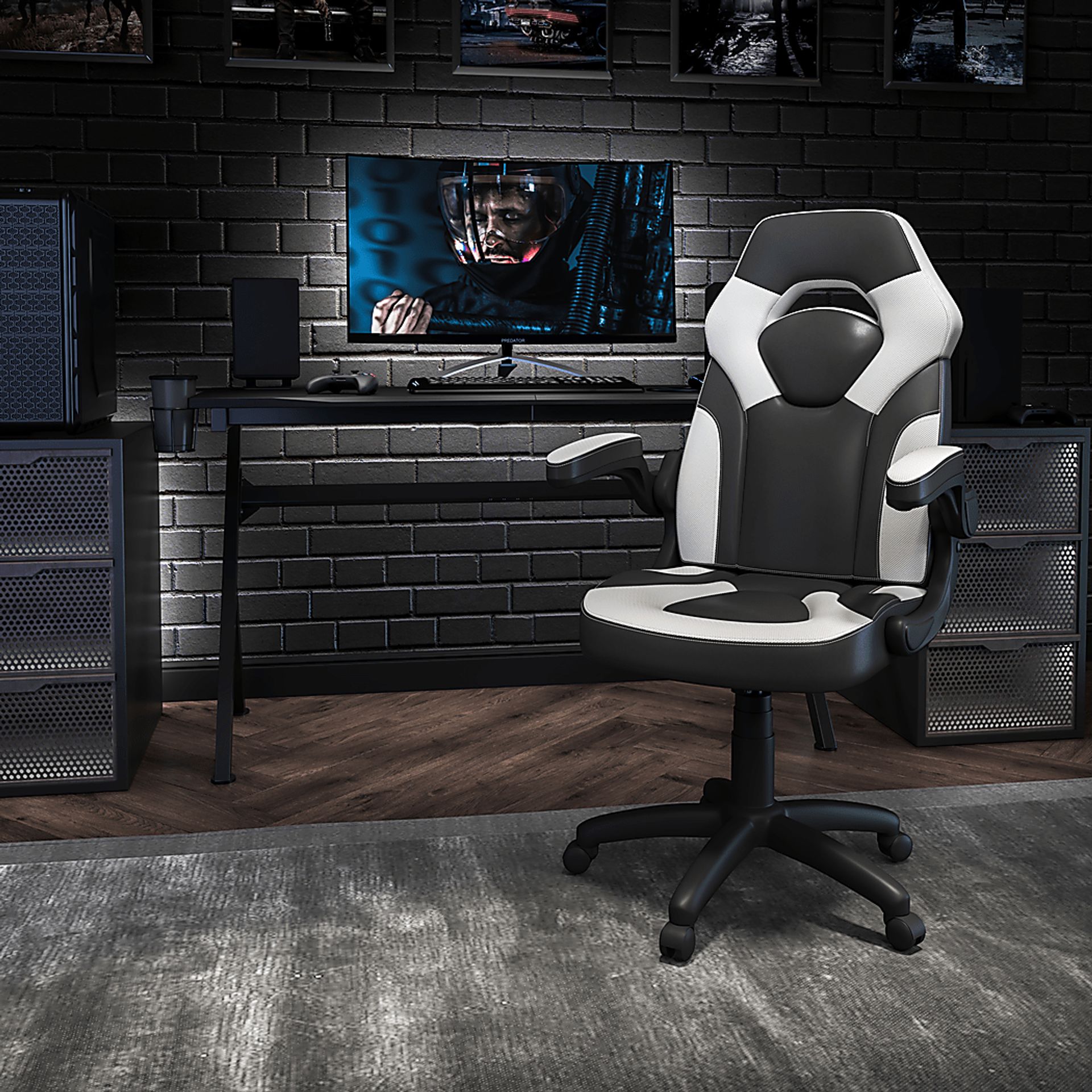 Tournne White Office Gaming Chair - Image 10