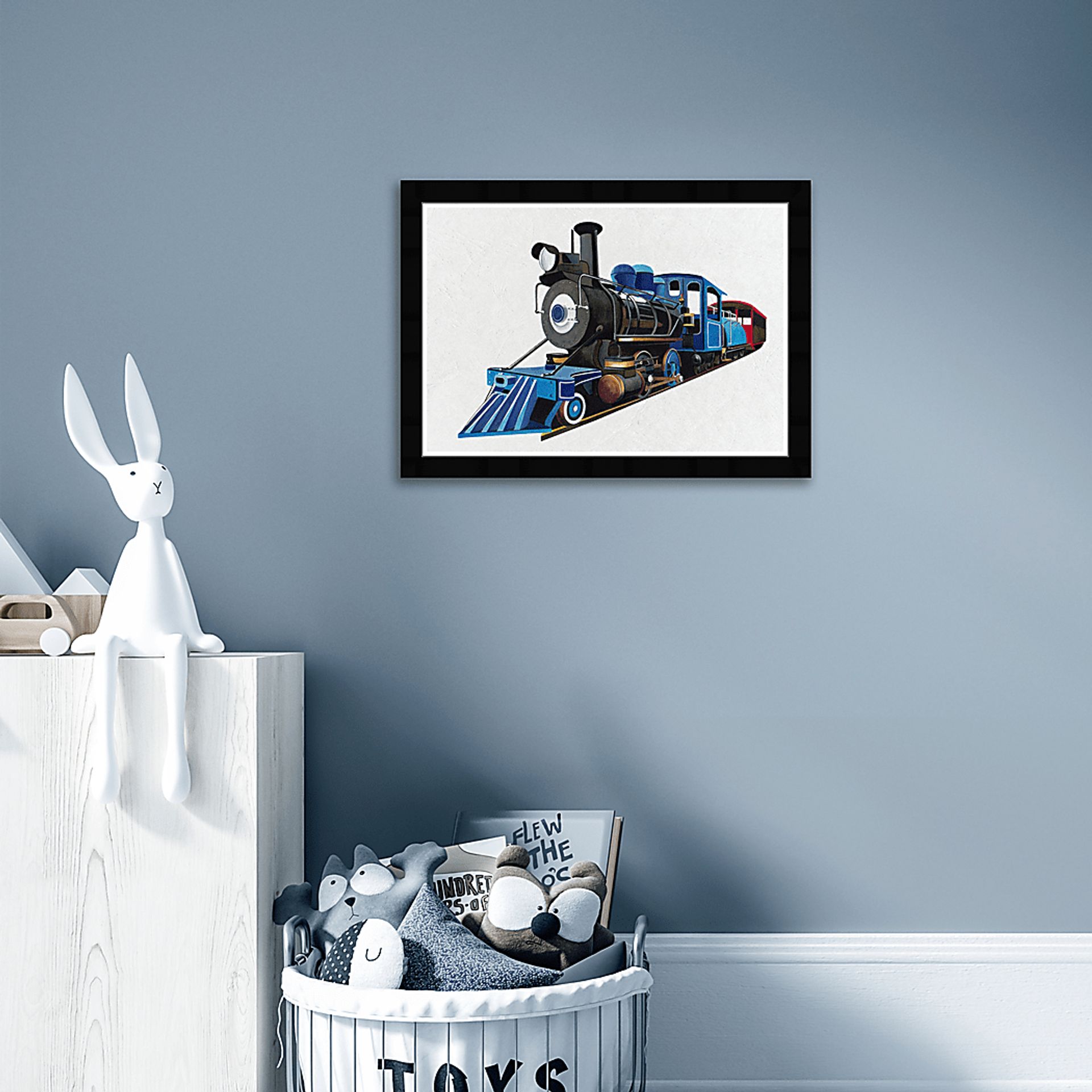 Kids Toy Train Head Wall Art - Image 3