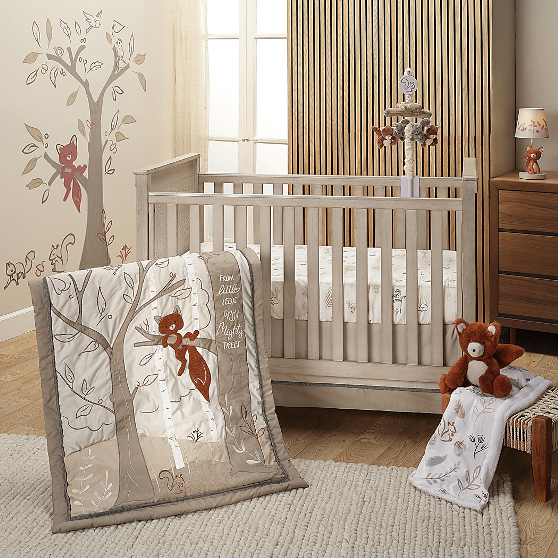 Kids Treetop Fox Beige Baby Bedding Set