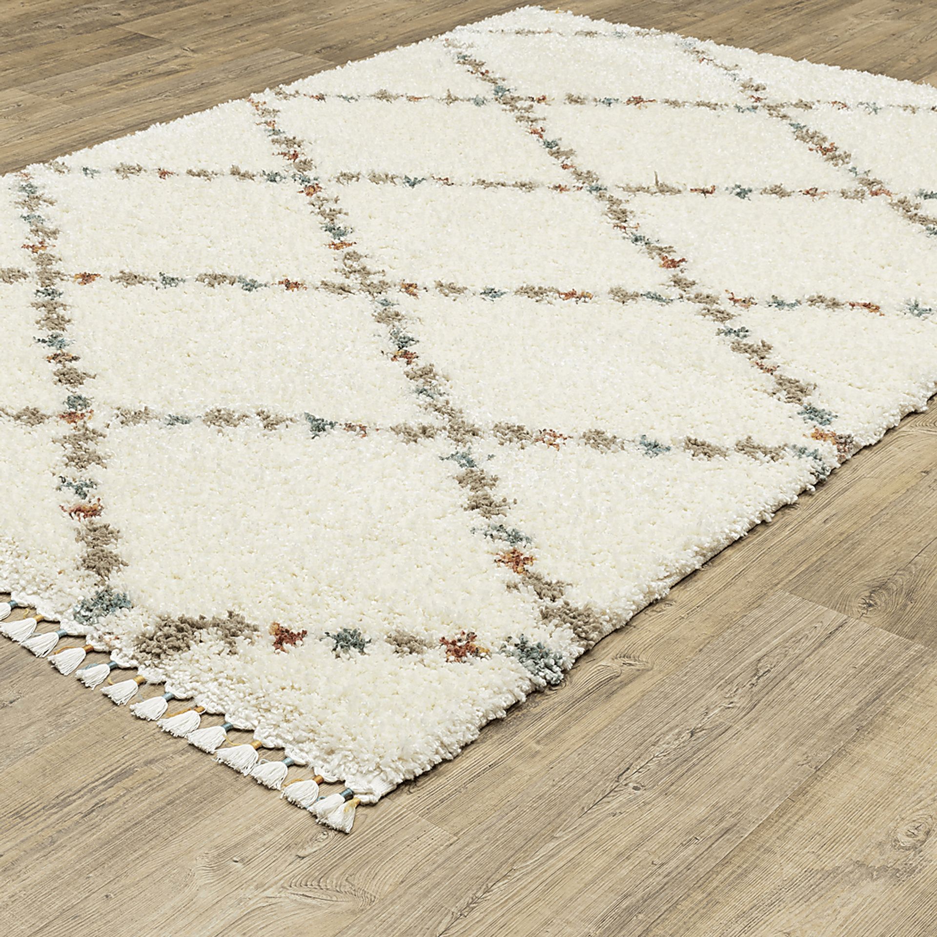 Kids Trellis Tales Ivory 6'7 x 9'6 Rug - Image 2