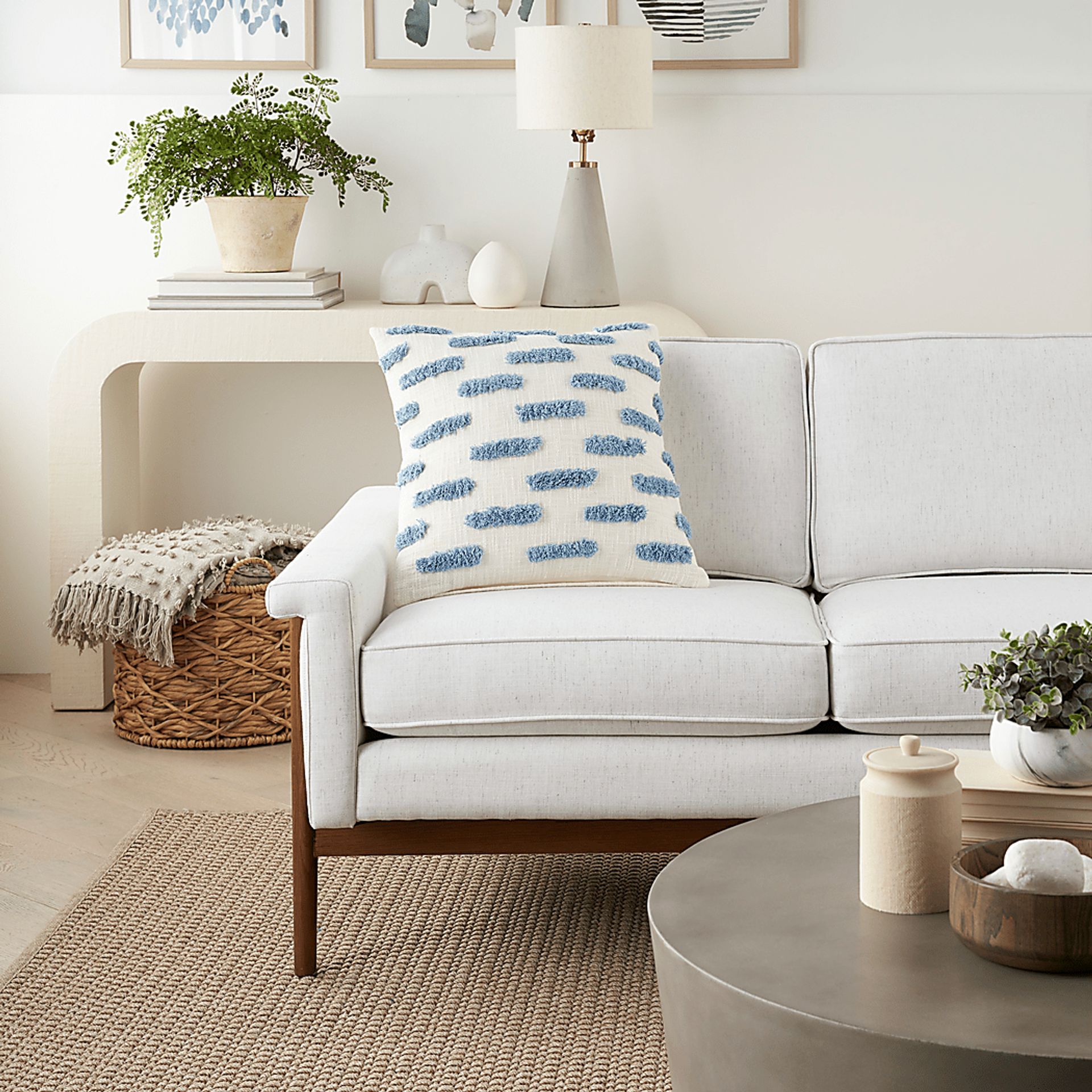 Kids Tresanton Blue Throw Pillow - Image 3
