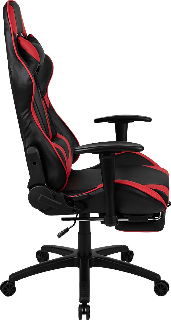 Trexxe Red Ergonomic PC Gaming Chair with Footrest - Thumbnail 5