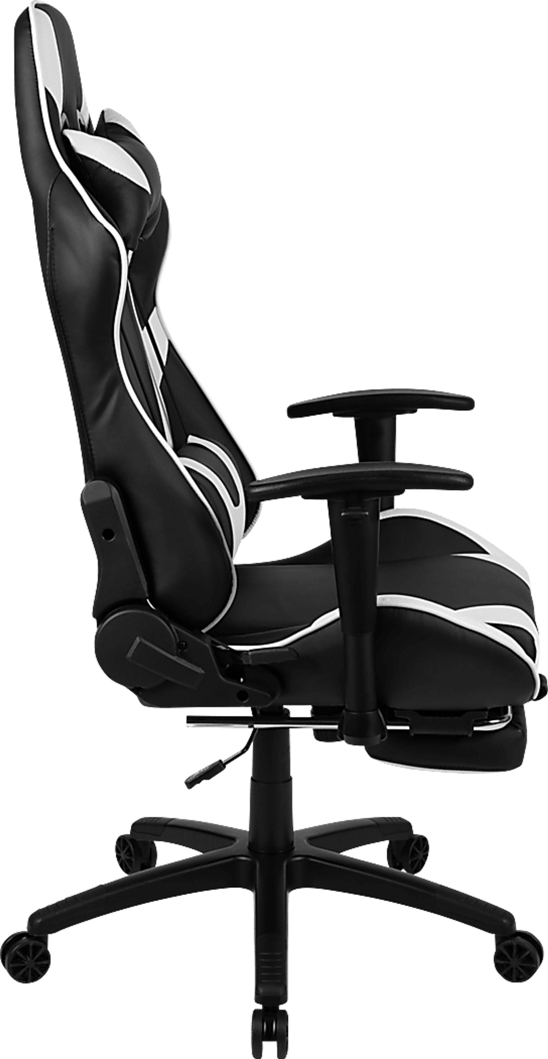 Trexxe White Ergonomic PC Gaming Chair with Footrest - Image 2