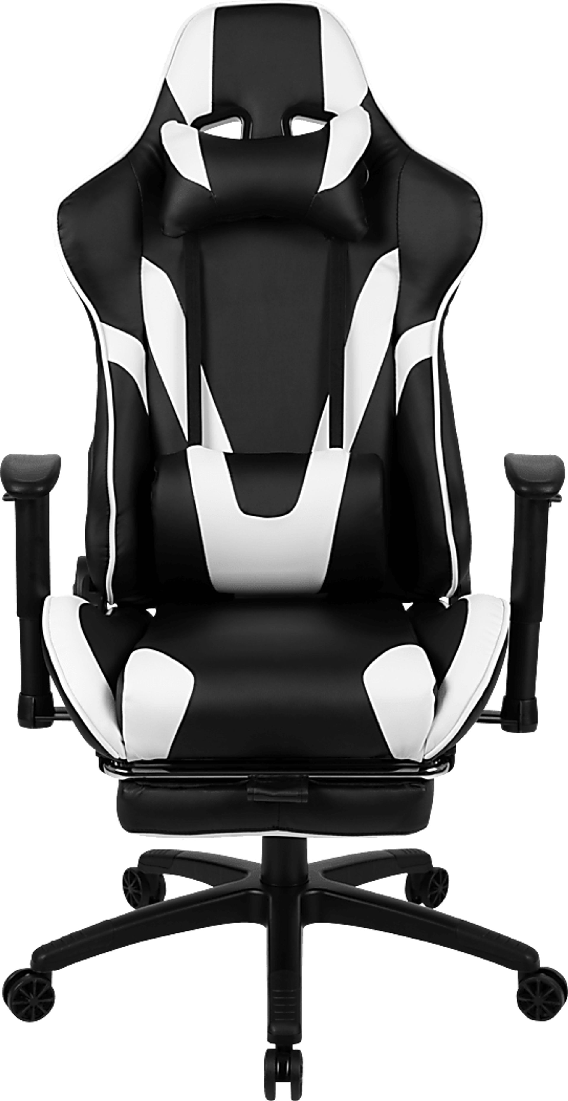 Trexxe White Ergonomic PC Gaming Chair with Footrest - Image 4