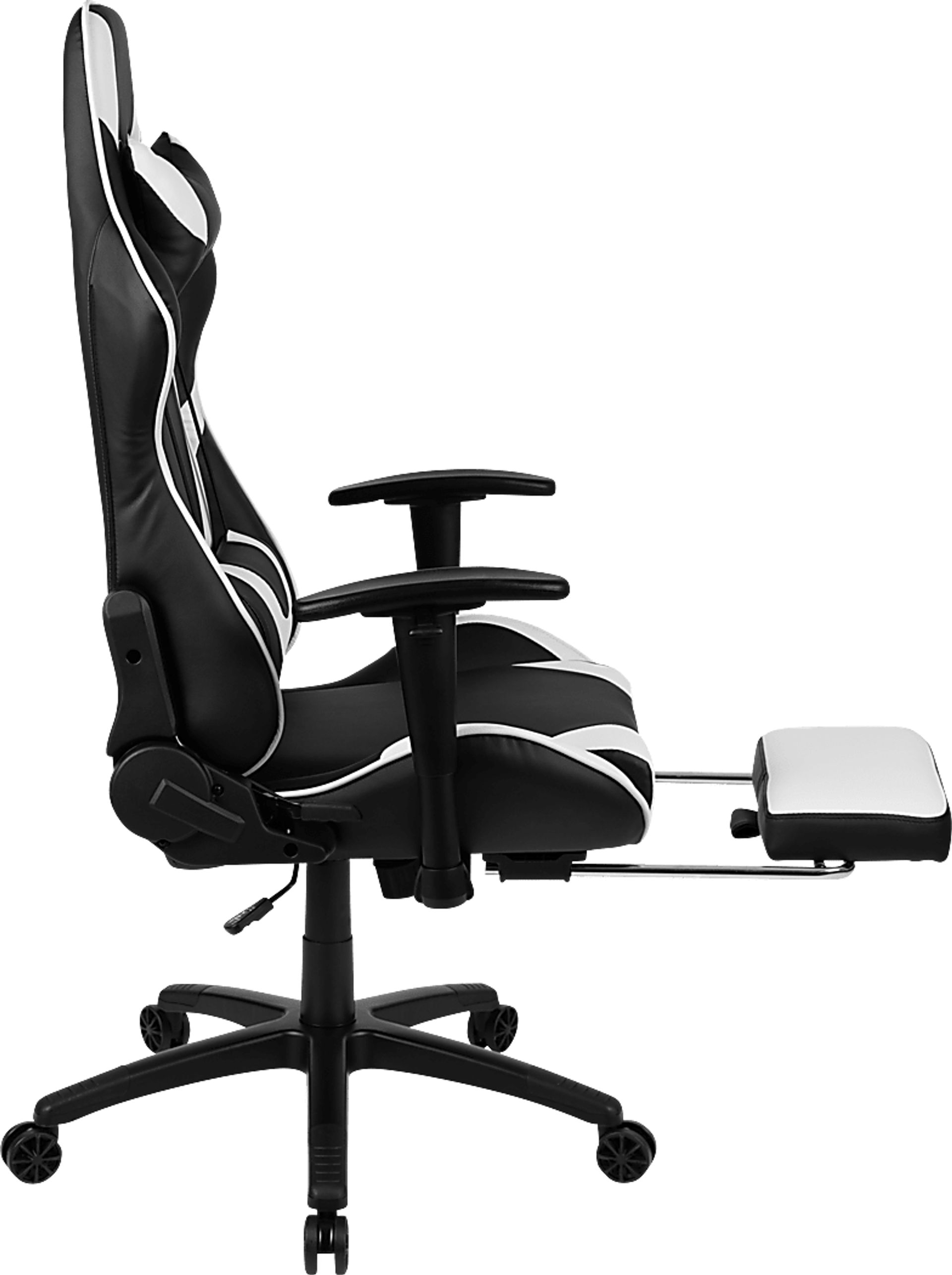 Trexxe White Ergonomic PC Gaming Chair with Footrest - Image 6