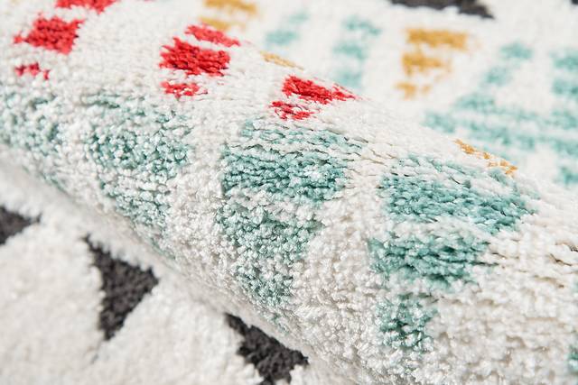 Kids Triangle Dance White 3'3 x 5' Rug - Thumbnail - Image 4