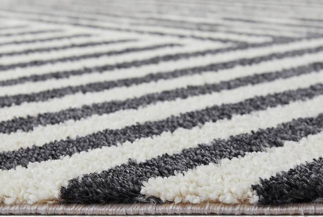 Kids Tritora Black/Gray 5'3 x 7' Rug - Thumbnail - Image 3