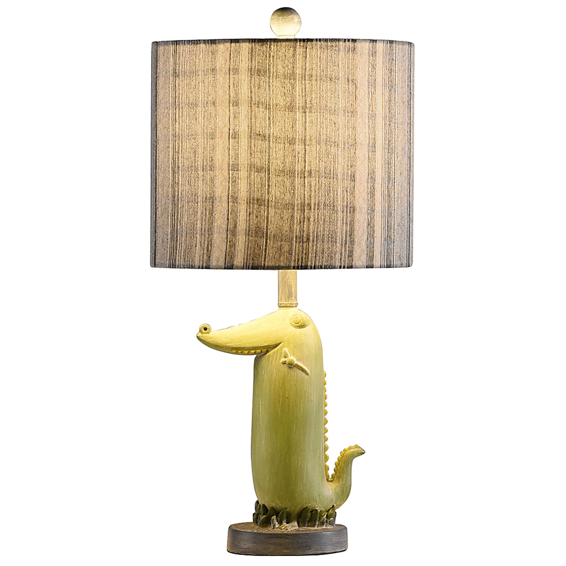 Kids Tropical Crocodile Green Lamp - Image 2