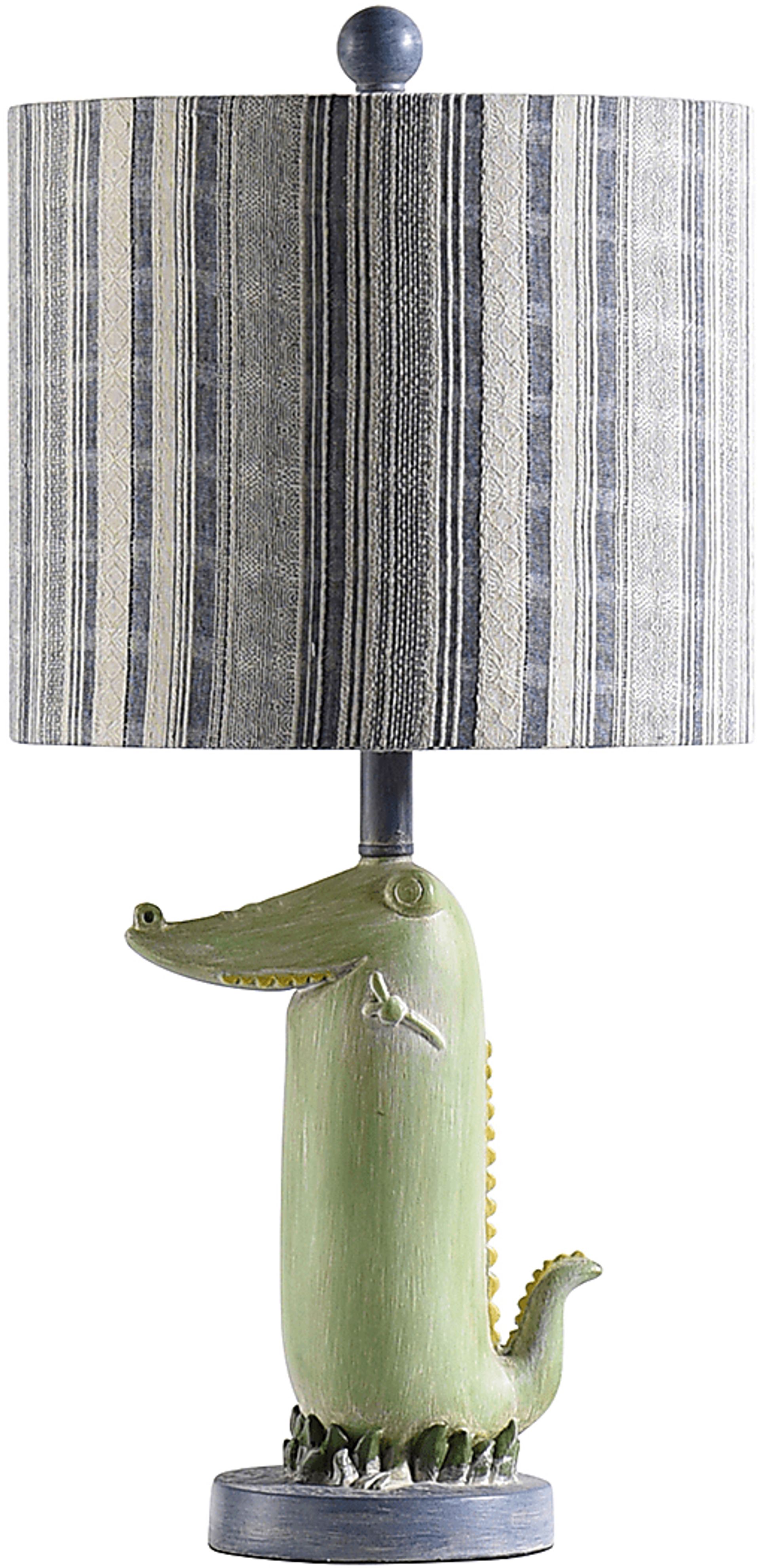 Kids Tropical Crocodile Green Lamp - Image 1