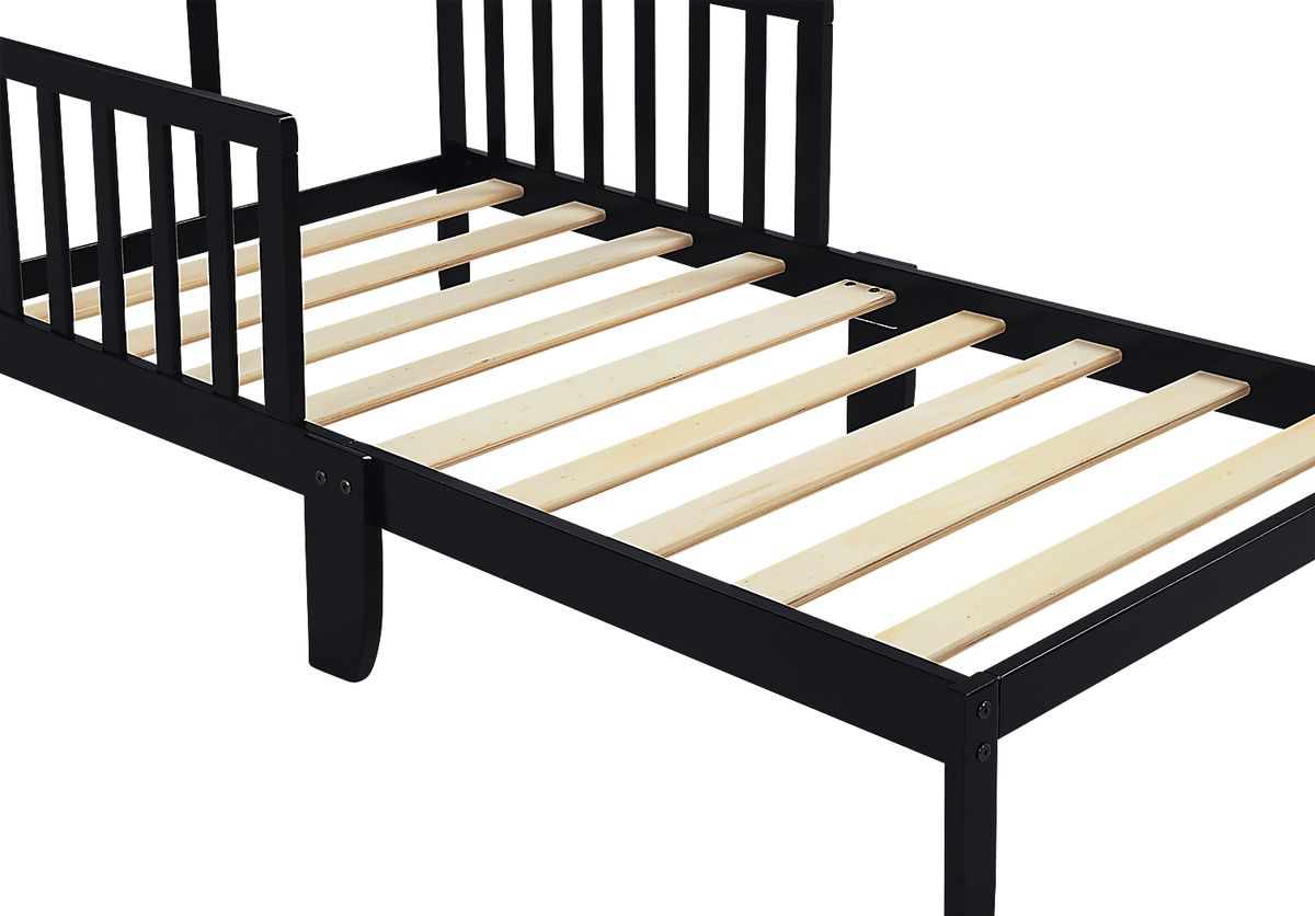 Trovia Black Toddler Bed | Rooms to Go