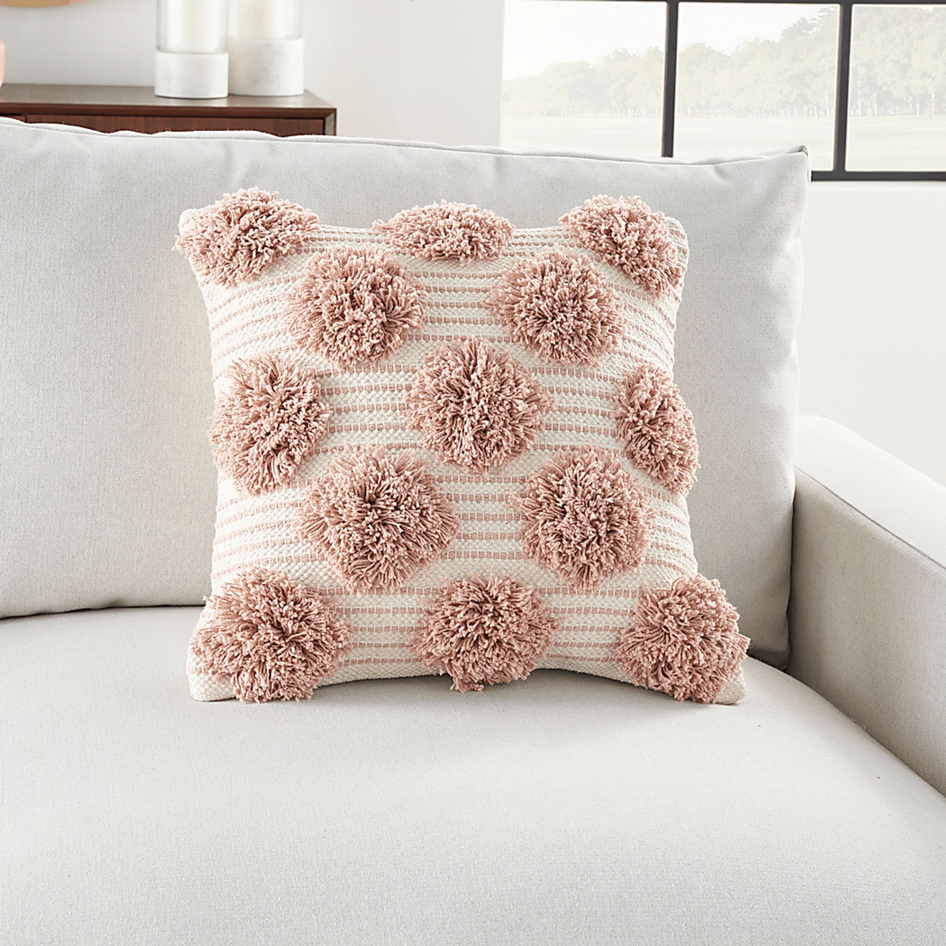Kids Tuffnell Blush Throw Pillow - Image 4