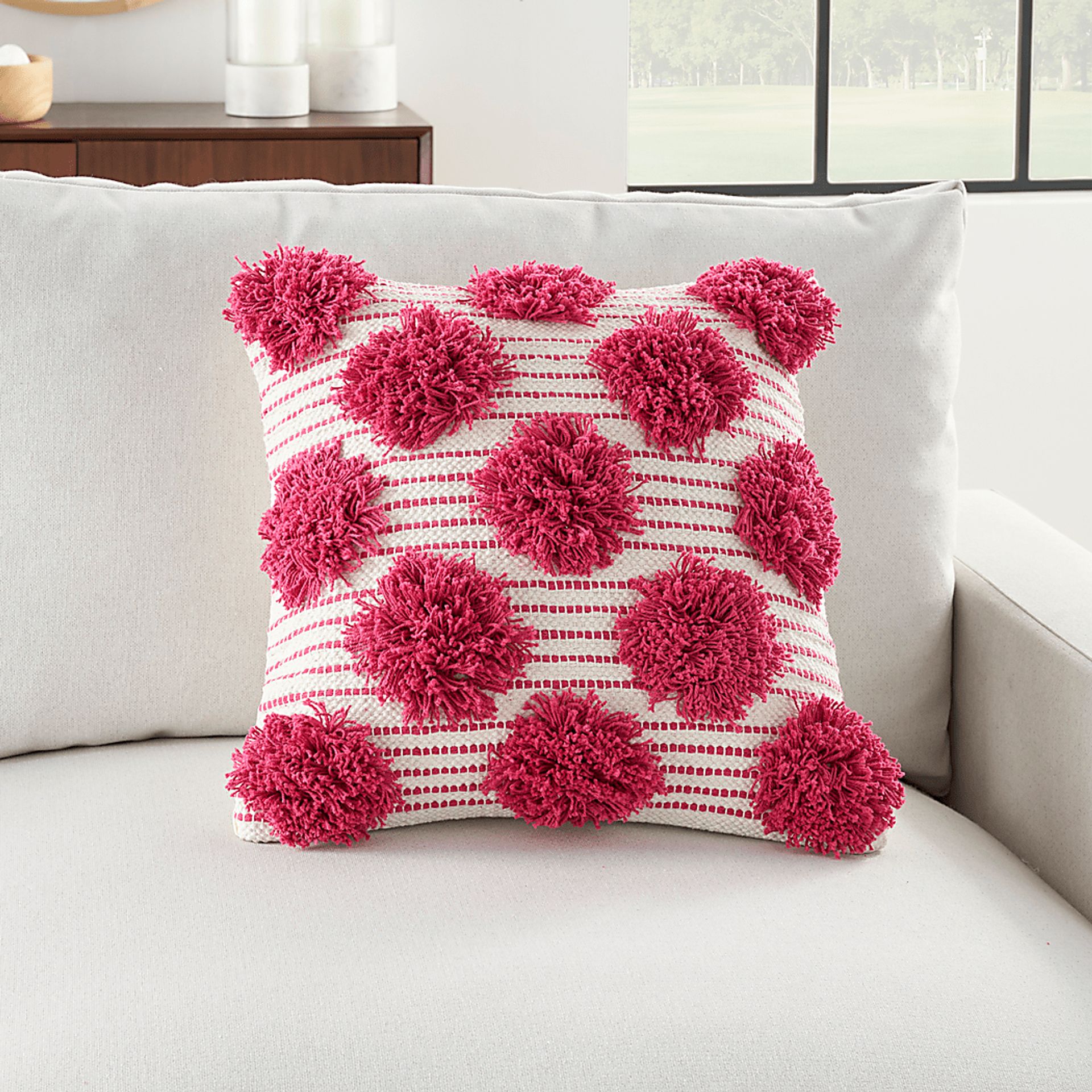 Kids Tuffnell Pink Throw Pillow - Image 4
