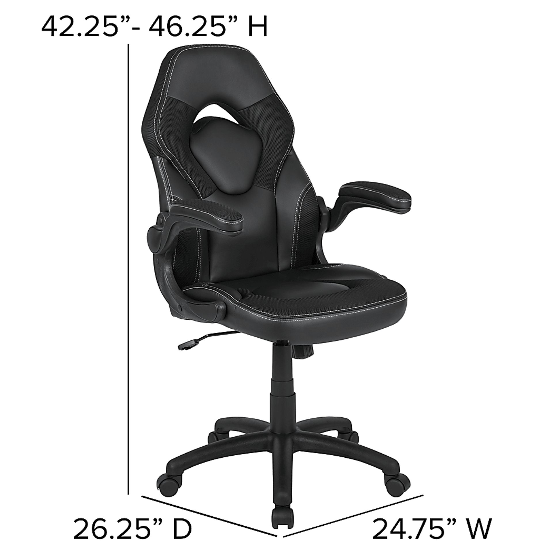 Kids Turole Red/Black Gaming Desk and Chair Set - Image 7