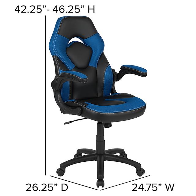 Kids Turole Red/Blue Gaming Desk and Chair Set - Thumbnail - Image 3