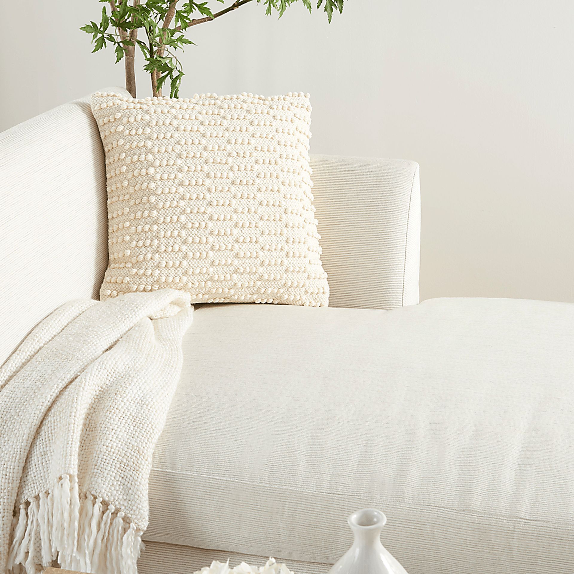 Kids Tynwald II Ivory Throw Pillow - Image 4