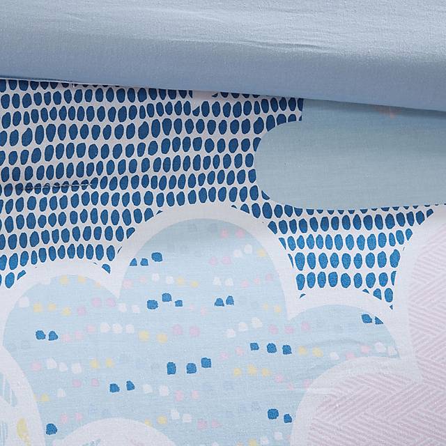 Kids Unicorn Clouds Blue Full Comforter Set - Thumbnail - Image 2