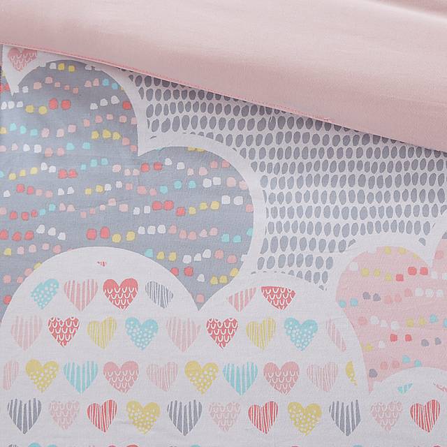 Kids Unicorn Clouds Pink Full/Queen Comforter Set - Thumbnail - Image 3