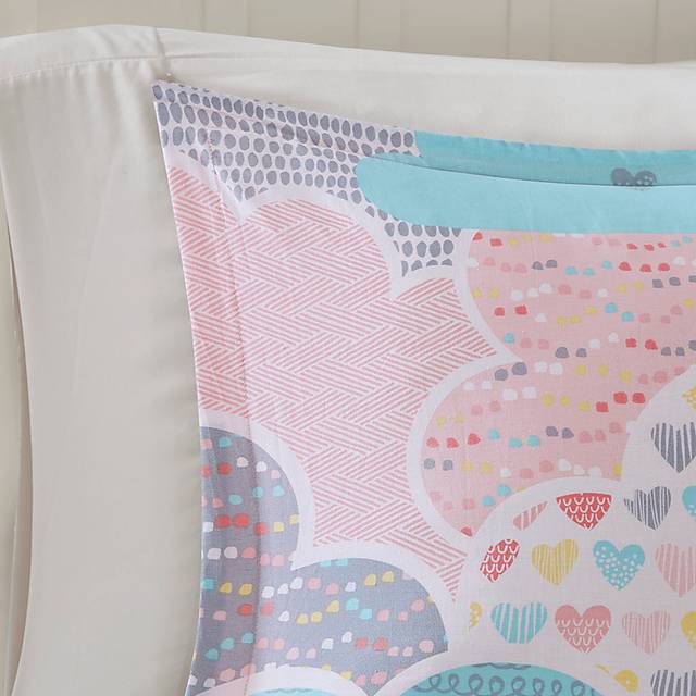 Kids Unicorn Clouds Pink Full/Queen Comforter Set - Thumbnail - Image 4