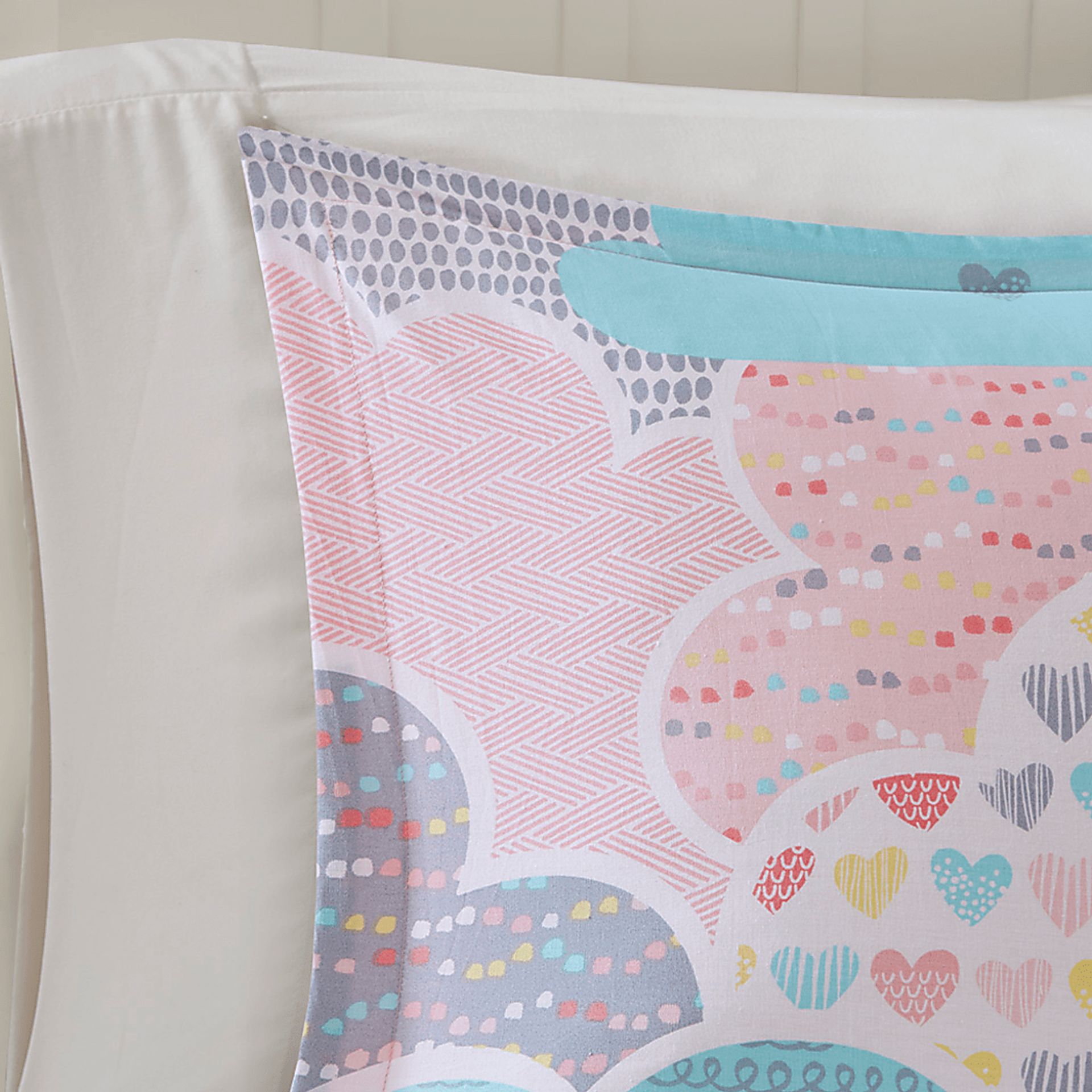 Kids Unicorn Clouds Pink Full/Queen Comforter Set - Image 4
