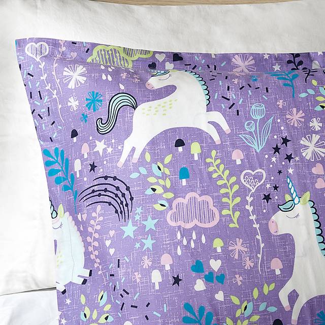 Kids Unicorn Dance Purple 5 Pc Full/Queen Comforter Set - Thumbnail - Image 5