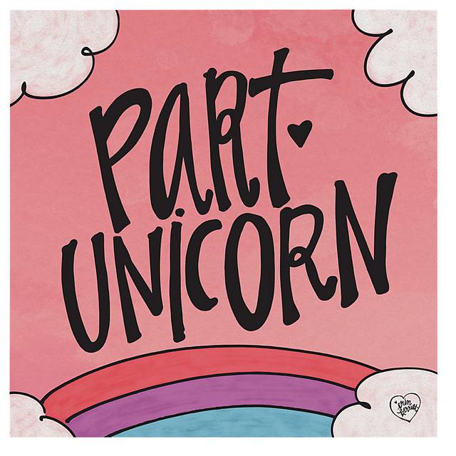 Kids Unicorn Queen Pink Artwork - Thumbnail - Image 1
