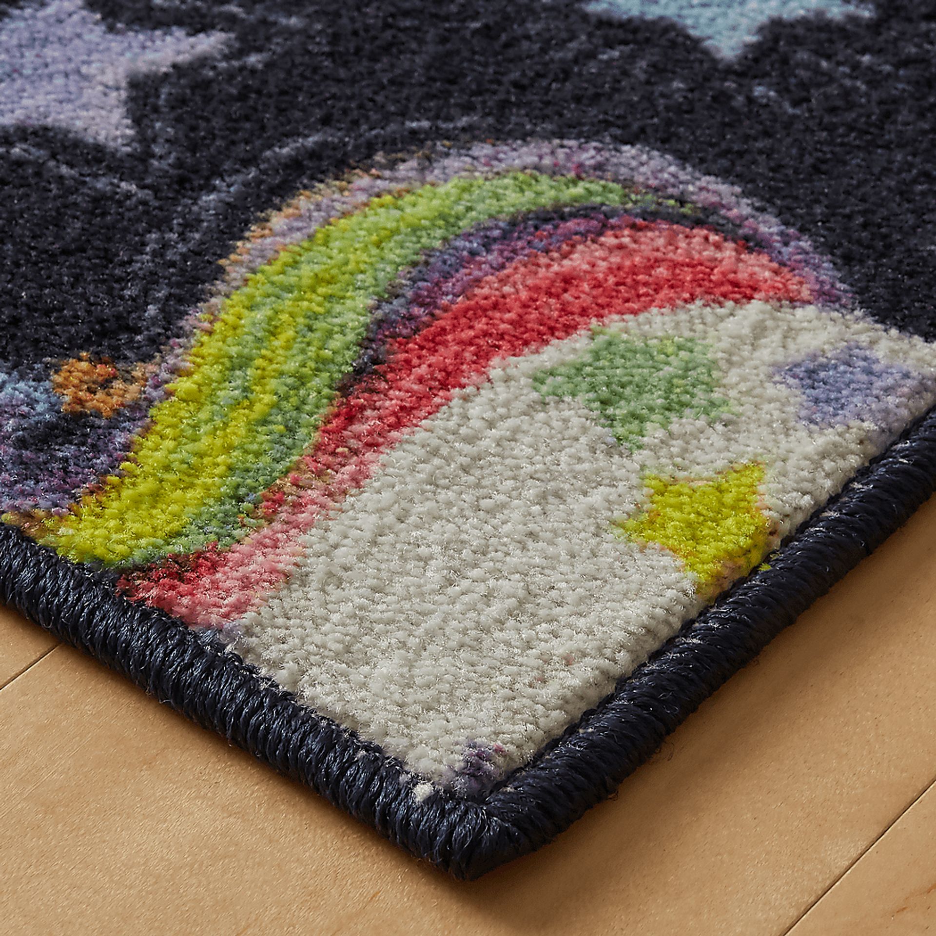 Kids Unicorns and Rainbows Blue 5' x 8' Rug - Image 2