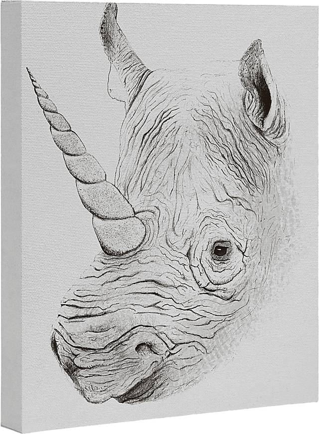 Kids UniRhino I White Artwork - Thumbnail - Image 1