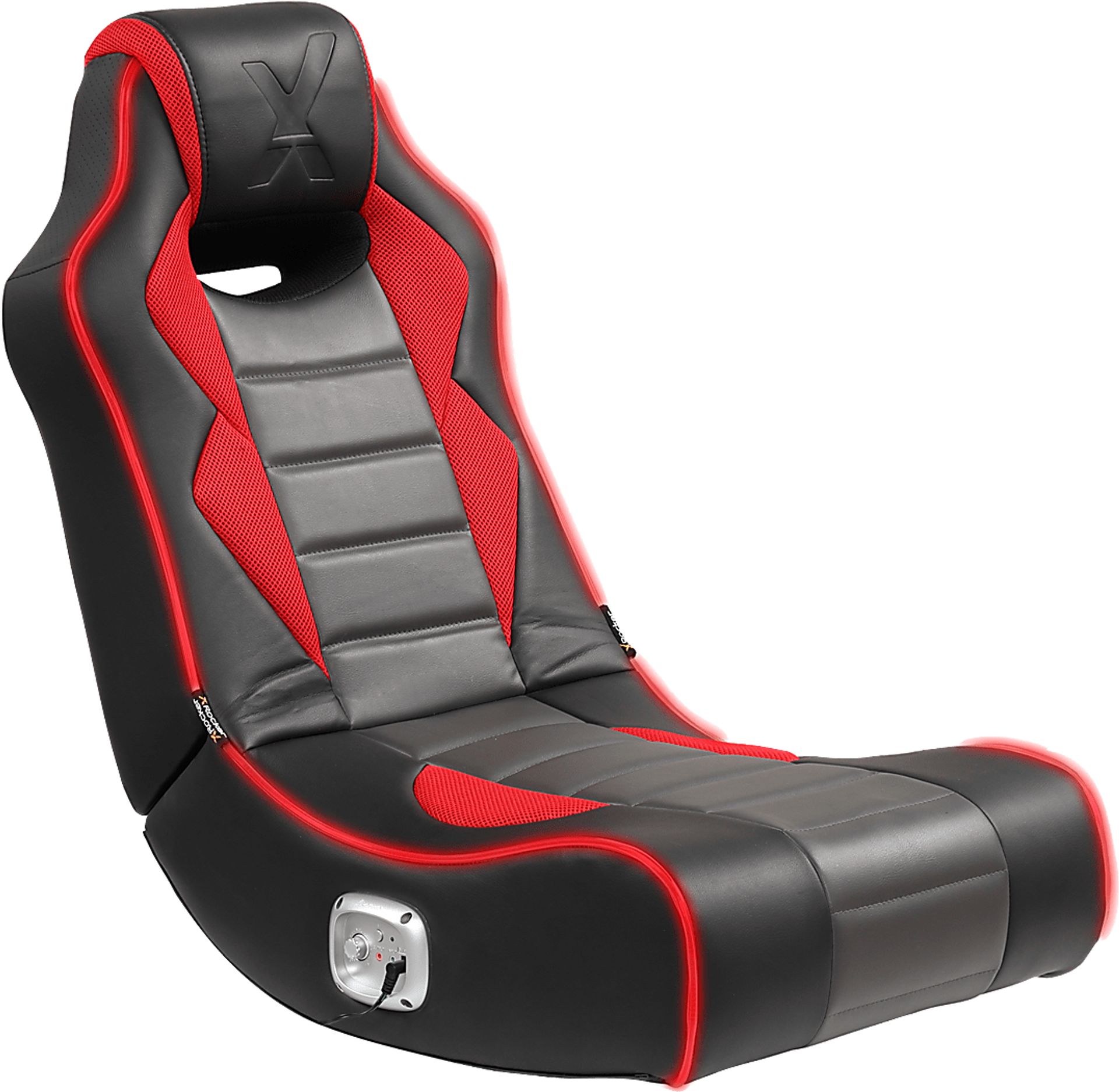 Kids Vahid Black/Red LED Gaming Rocker - Image 14