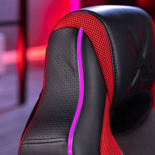 Kids Vahid Black/Red LED Gaming Rocker - Thumbnail - Image 5