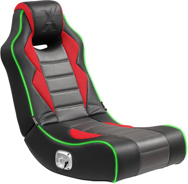 Kids Vahid Black/Red LED Gaming Rocker - Thumbnail - Image 1