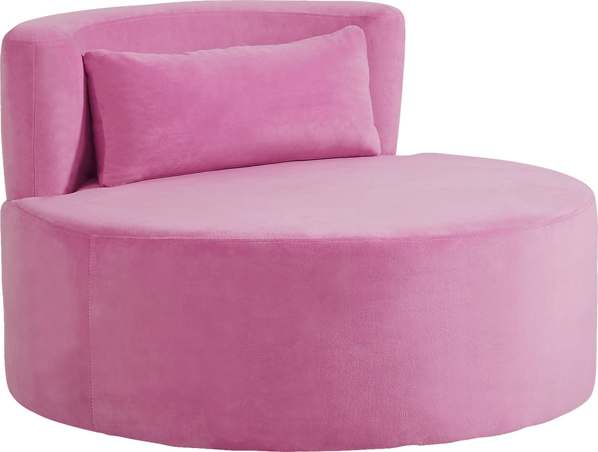 Valencia Pink Swivel Chair Rooms to Go