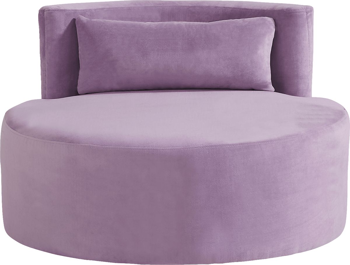 Valencia Purple Red Swivel Chair | Rooms to Go