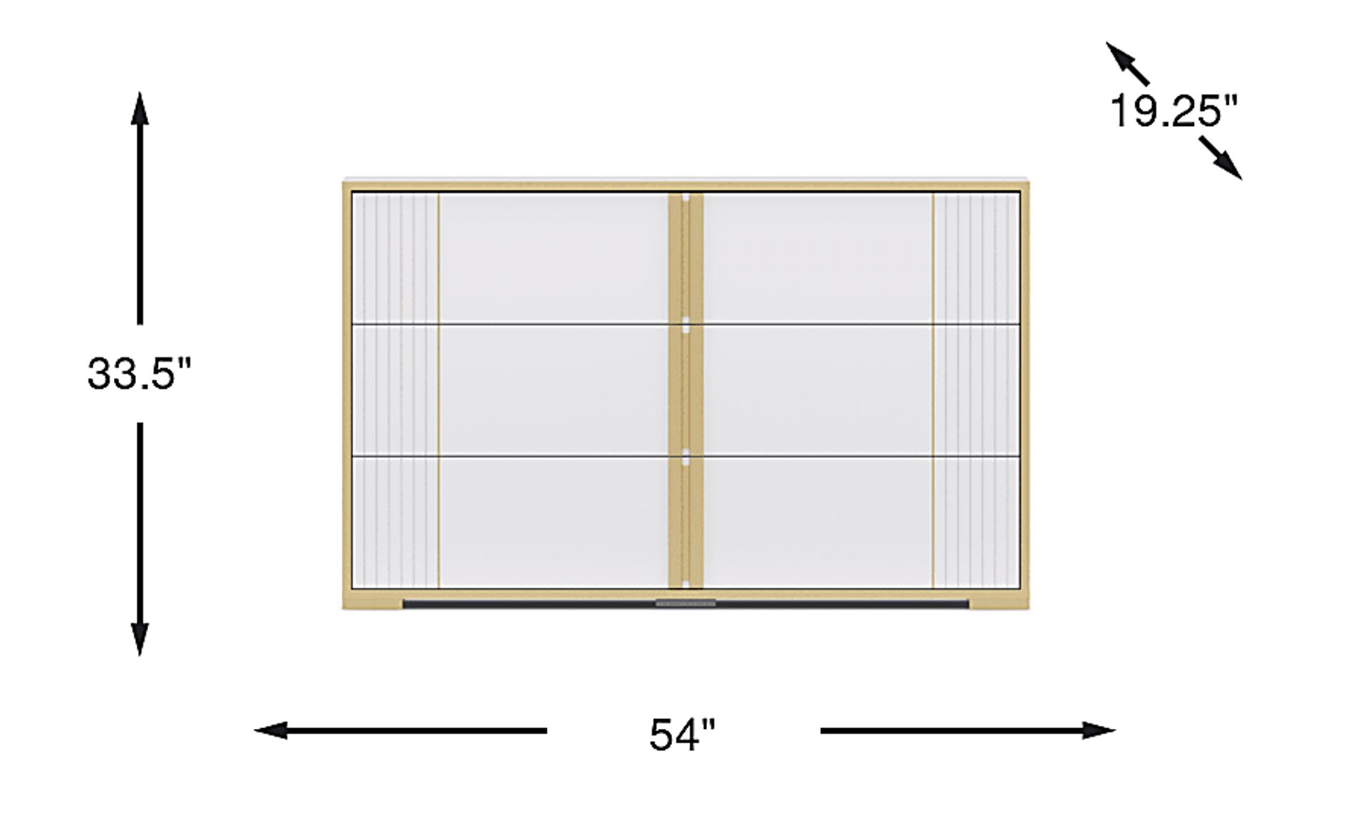 Dimension Image. Please refer to the Dimension Tab on this page for dimension details.