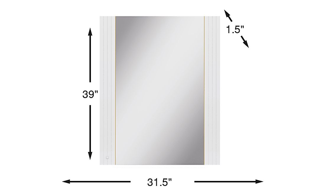 Kids Valentina White Mirror
