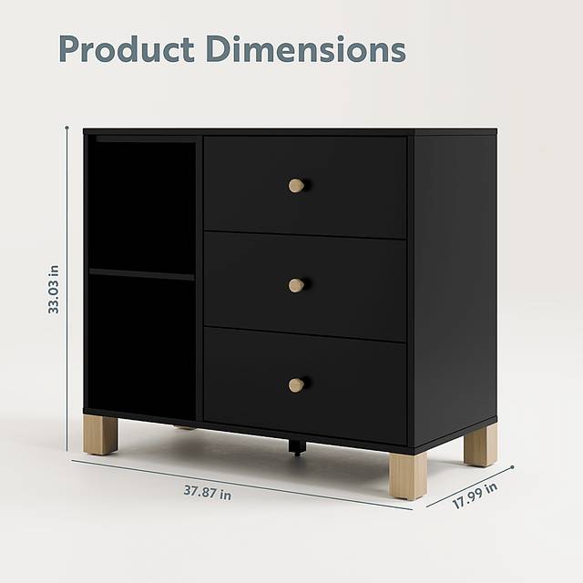 Kids Valesti I Black Dresser - Thumbnail - Image 9
