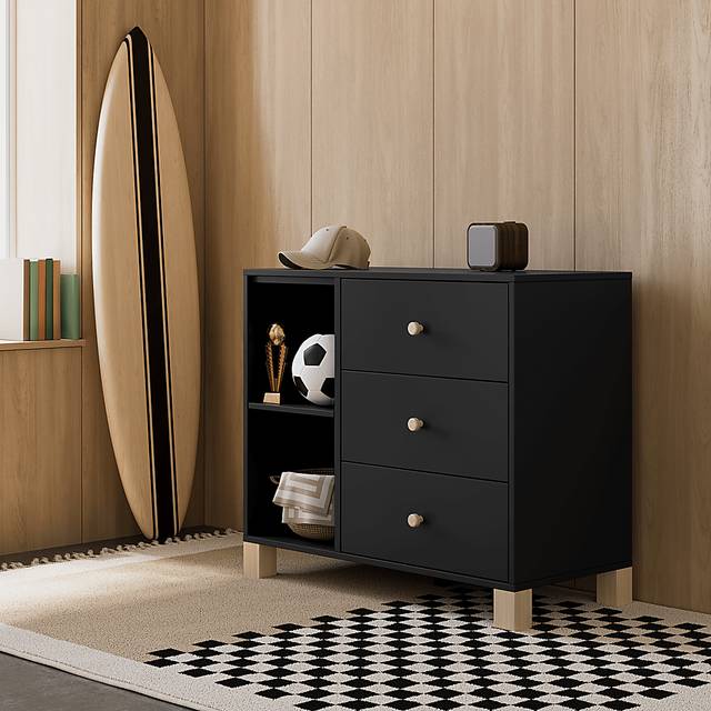 Kids Valesti I Black Dresser - Thumbnail - Image 3