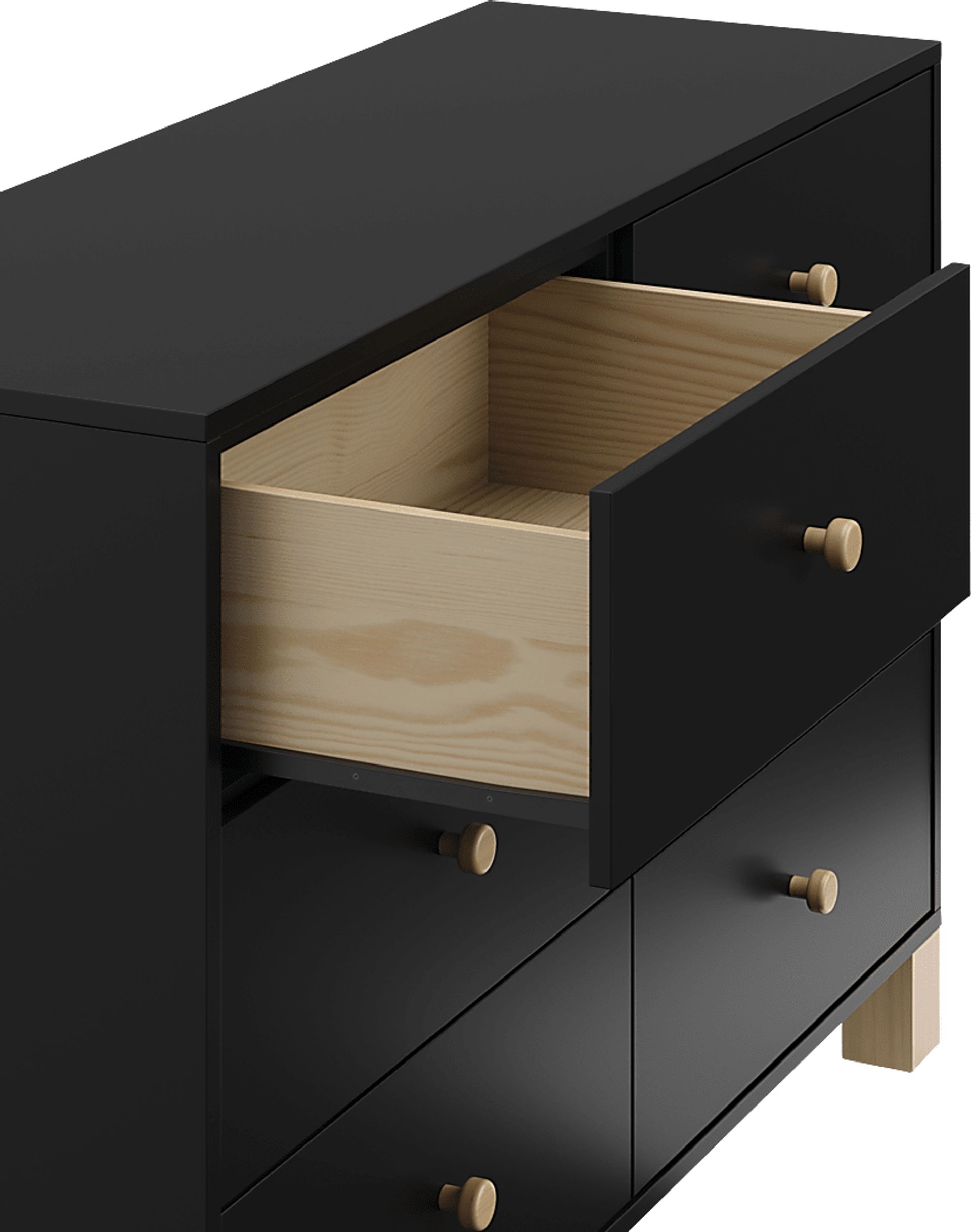 Kids Valesti II Black Dresser - Image 4