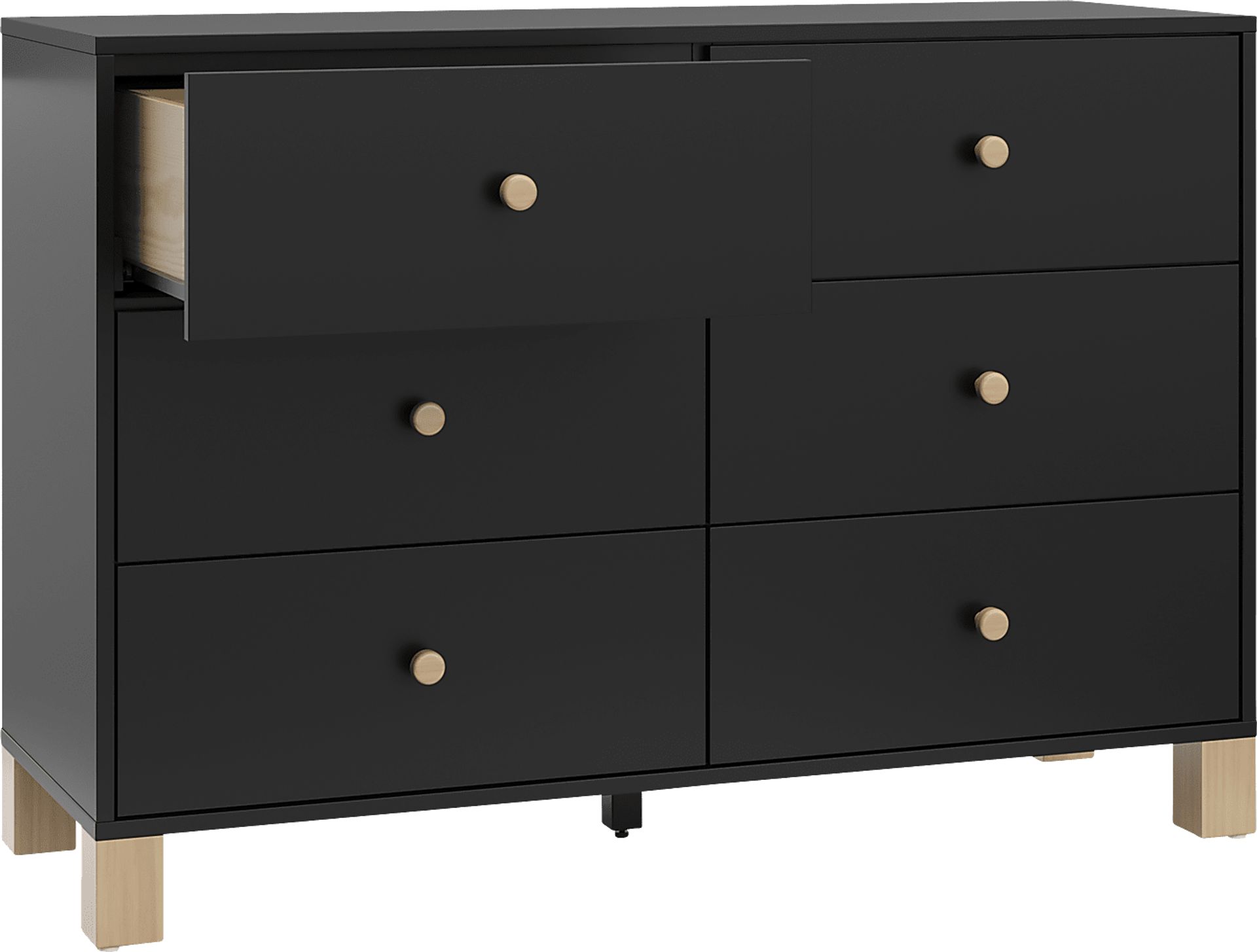 Kids Valesti II Black Dresser - Image 5