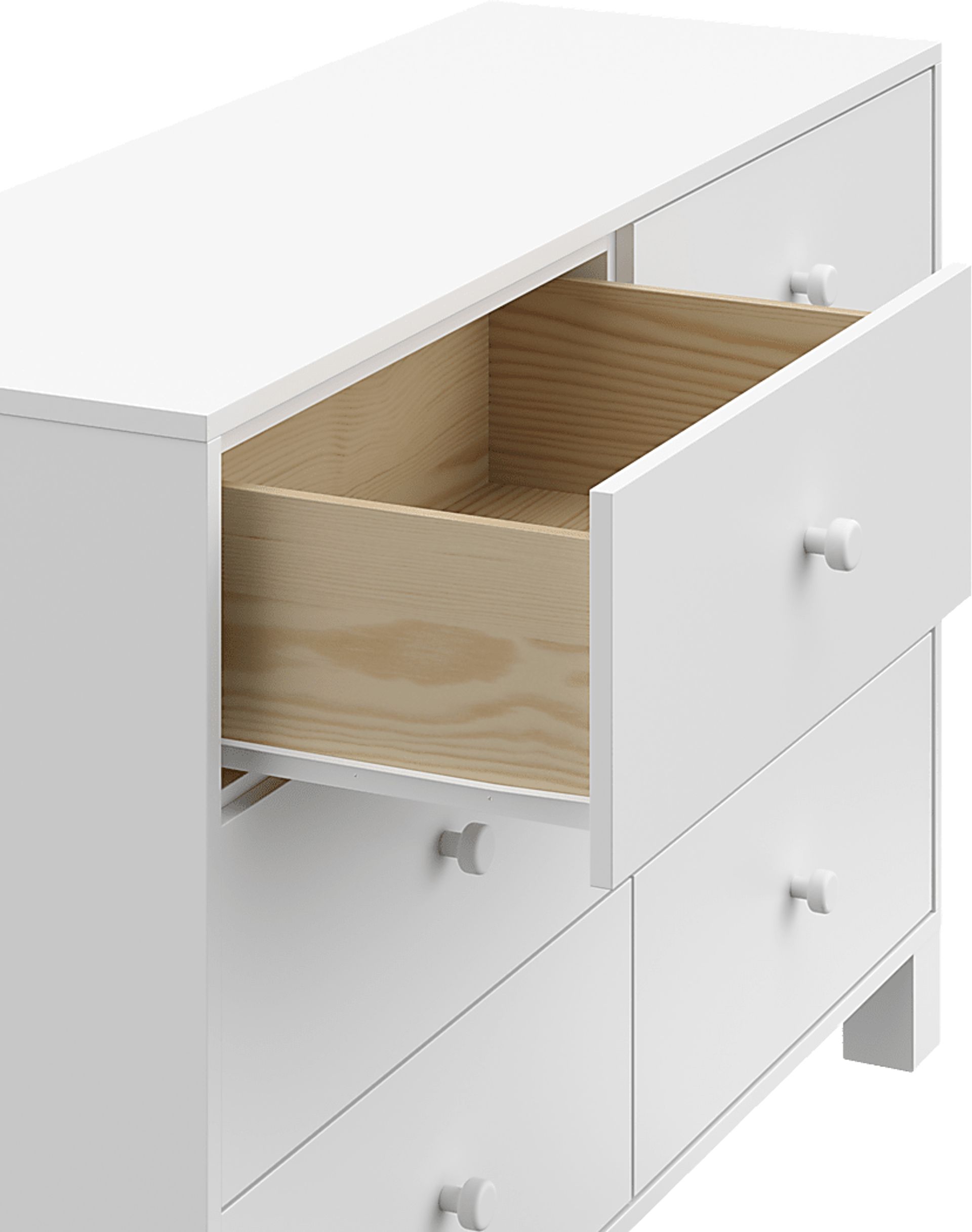 Kids Valesti II White Dresser - Image 4